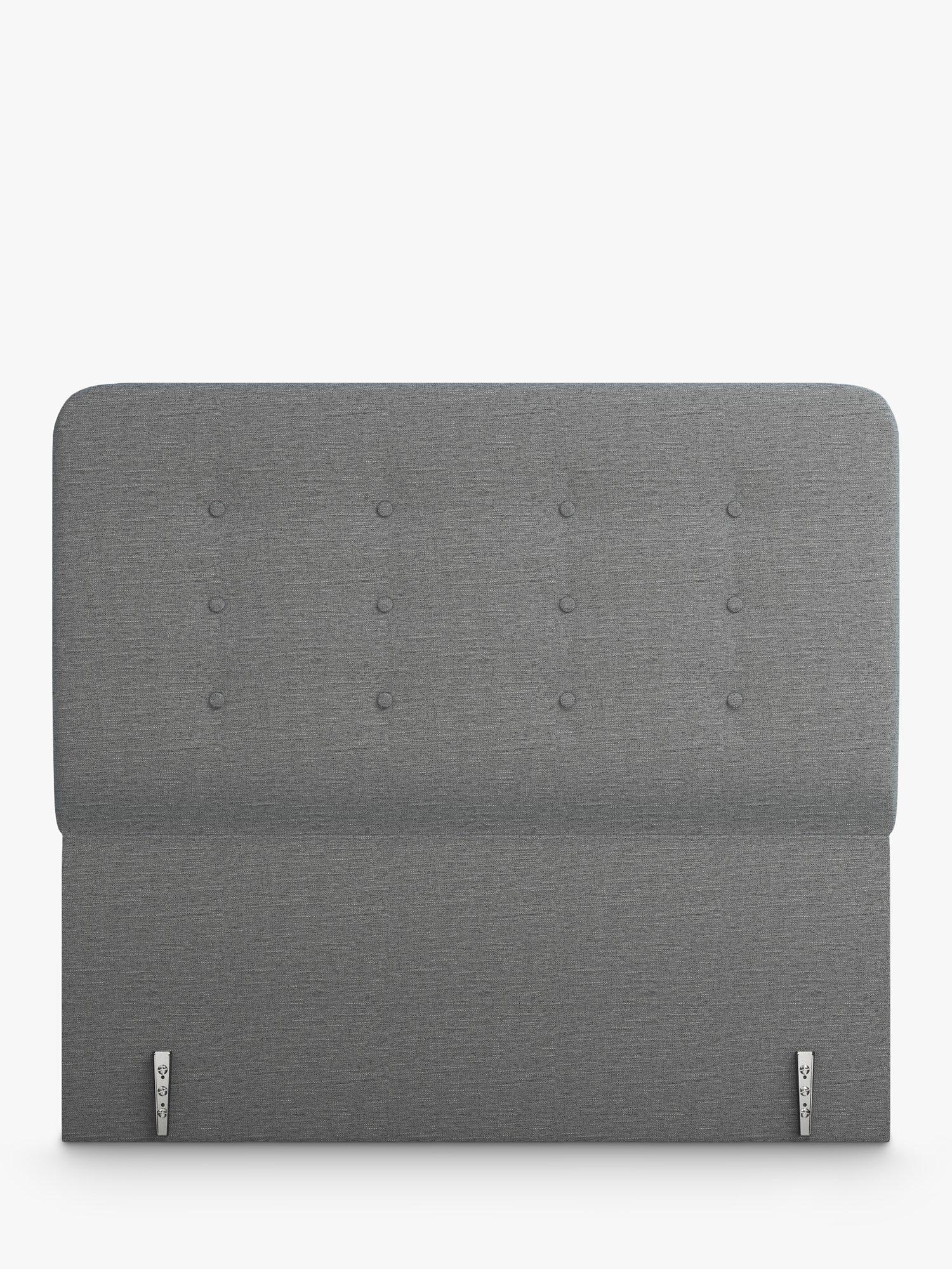 Vispring Clio Full Depth Upholstered Headboard, Double, Gem Prussia, FSC-Certified (Chipboard)