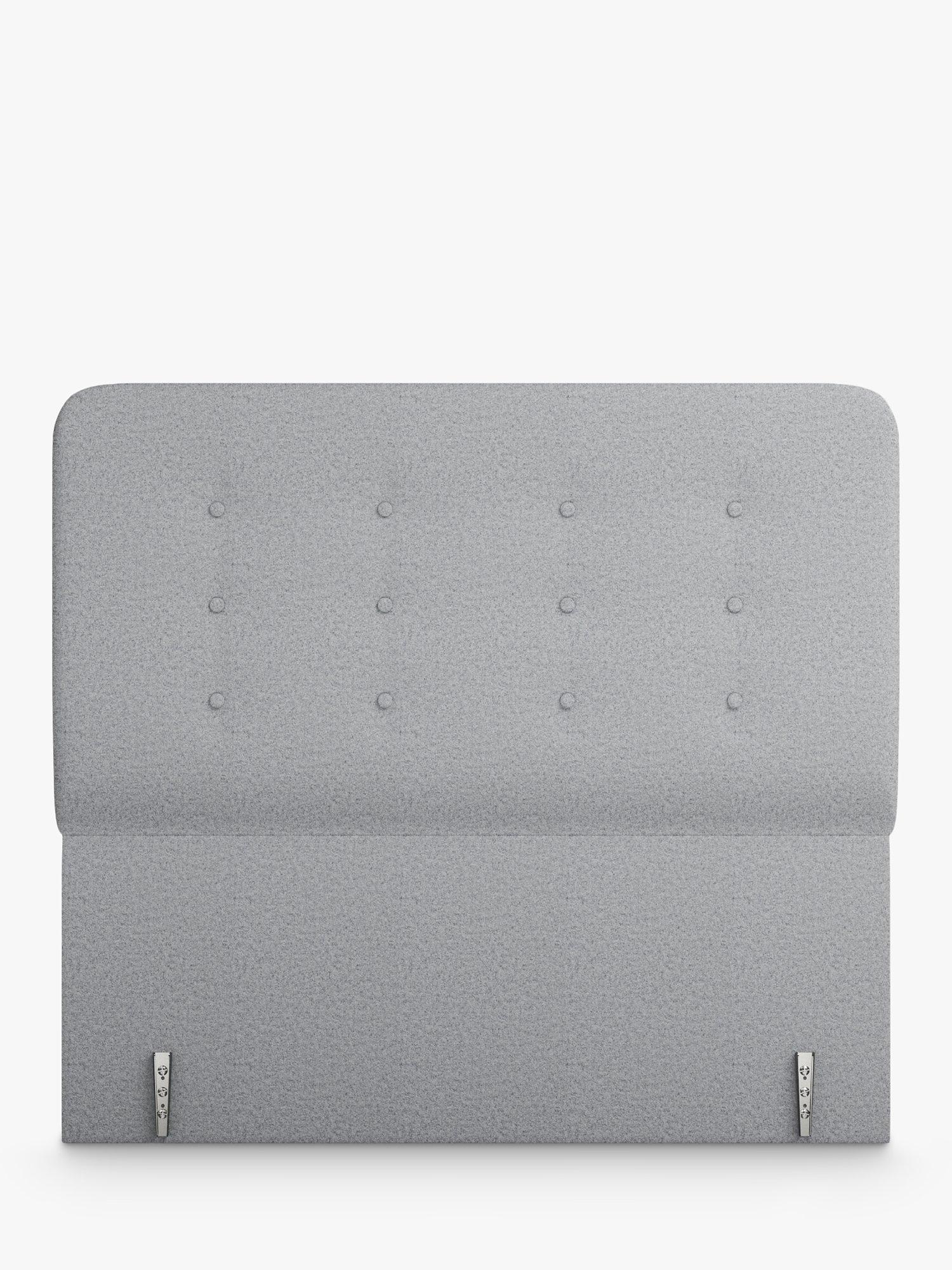 Vispring Clio Full Depth Upholstered Headboard, Double, Amatheon Wolf, FSC-Certified (Chipboard)