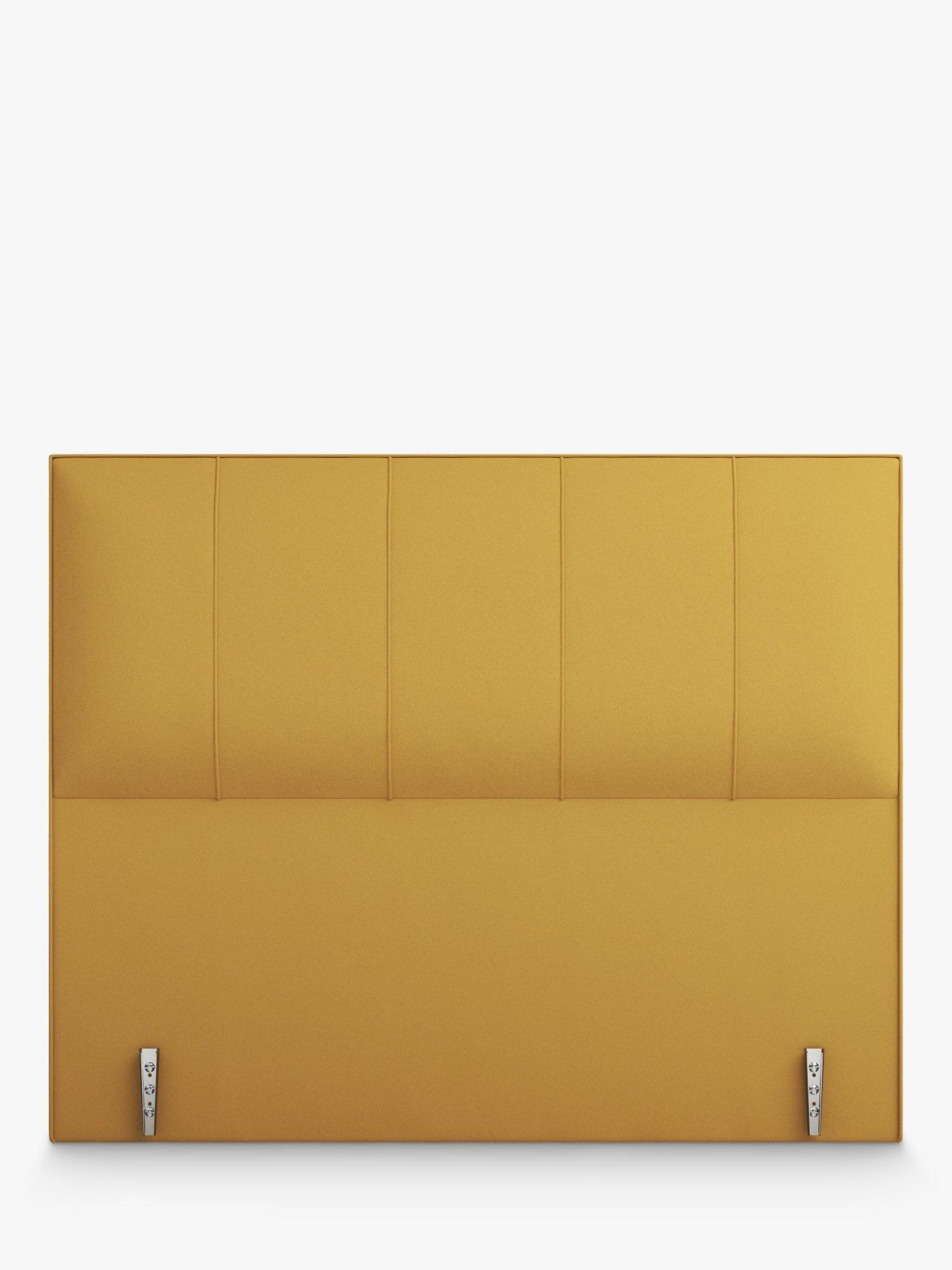 Vispring Ceres Full Depth Upholstered Headboard, King Size, Plush Saffron, FSC-Certified (Chipboard)