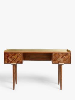John Lewis + Swoon Franklin Desk, Brown - view 2, Brown