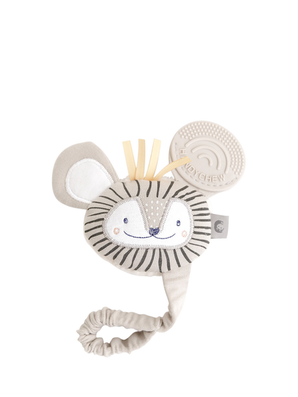 Cheeky Chompers Handychew Teething Toy, Bertie the Lion, Ochre/Midnight