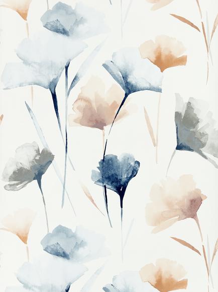 John Lewis Ginkgo Wallpaper, Multi
