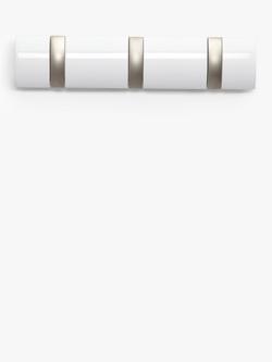 Umbra 3 Flip Hook, White Gloss, 