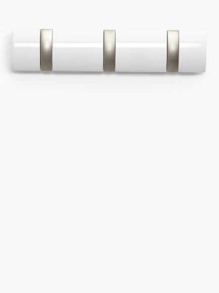 Umbra 3 Flip Hook, White Gloss, 