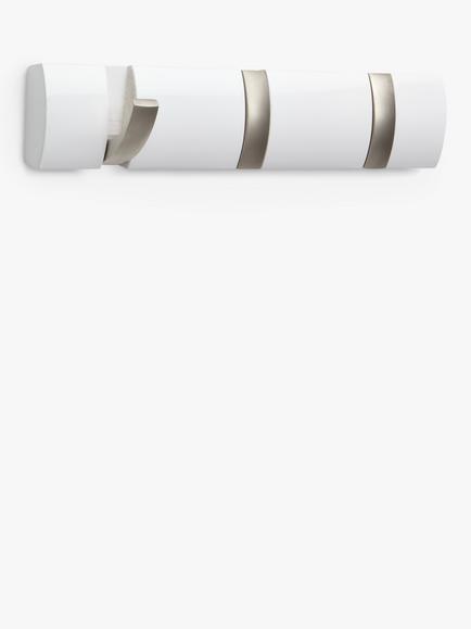 Umbra 3 Flip Hook, White Gloss - view 2, 