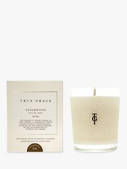 True Grace Cedarwood Scented Candle, 190g, 