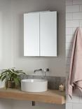 John Lewis Ariel Double Mirrored and Illuminated Bathroom Cabinet