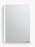 John Lewis Vertical Single Mirrored and Illuminated Bathroom Cabinet