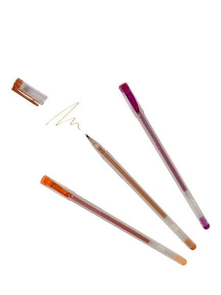 Tinc Glitterarty Gel Pens, Pack of 8 - view 2, Multi