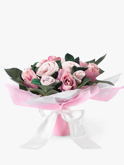 Babyblooms Baby Clothes Bouquet, Light Blue, Light Pink