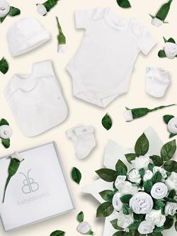 Babyblooms Baby Clothes Bouquet, Light Blue - view 2, White