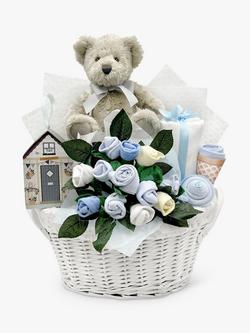 Babyblooms Berkeley Bear’s New Baby Gift Hamper, Light Blue, Light Blue