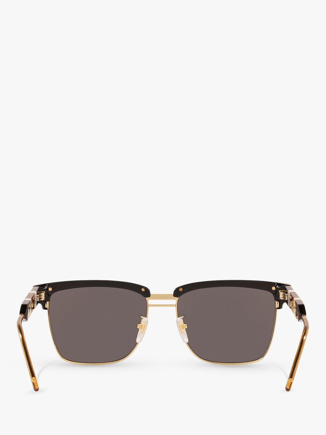 Product image 7 of 11, which shows Gucci GG0603S Men's Rectangular Sunglasses, Black/Grey