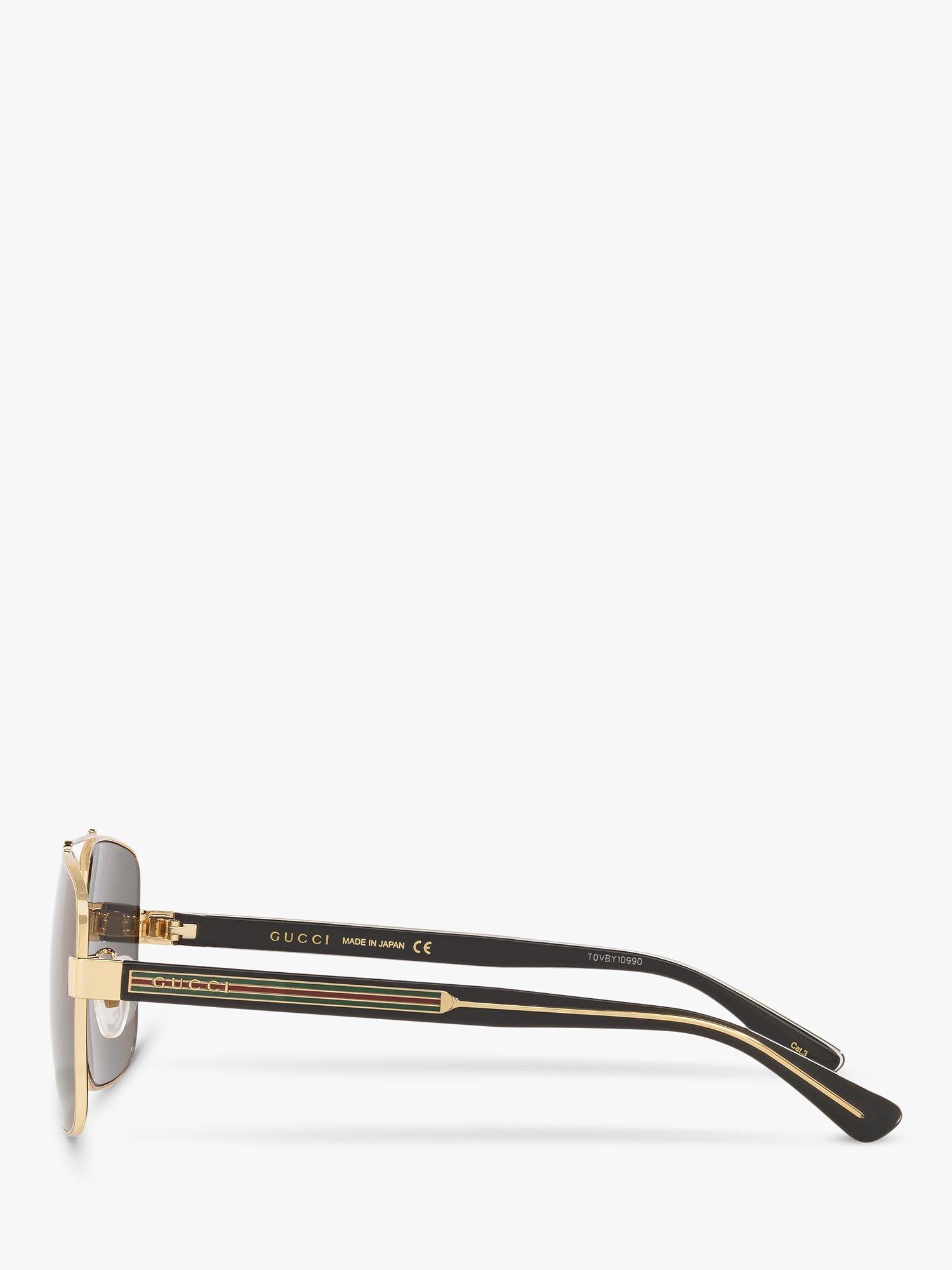 Product image 3 of 7, which shows Gucci GG0529S Men's Square Sunglasses, Gold/Grey