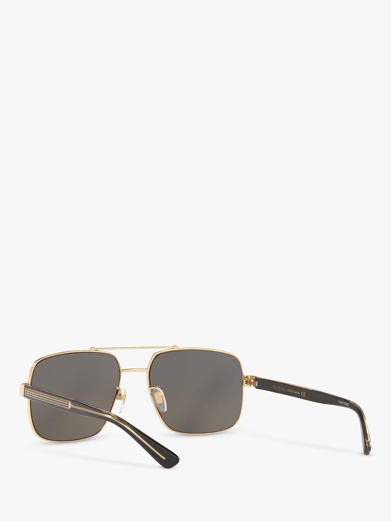 Product image 5 of 7, which shows Gucci GG0529S Men's Square Sunglasses, Gold/Grey