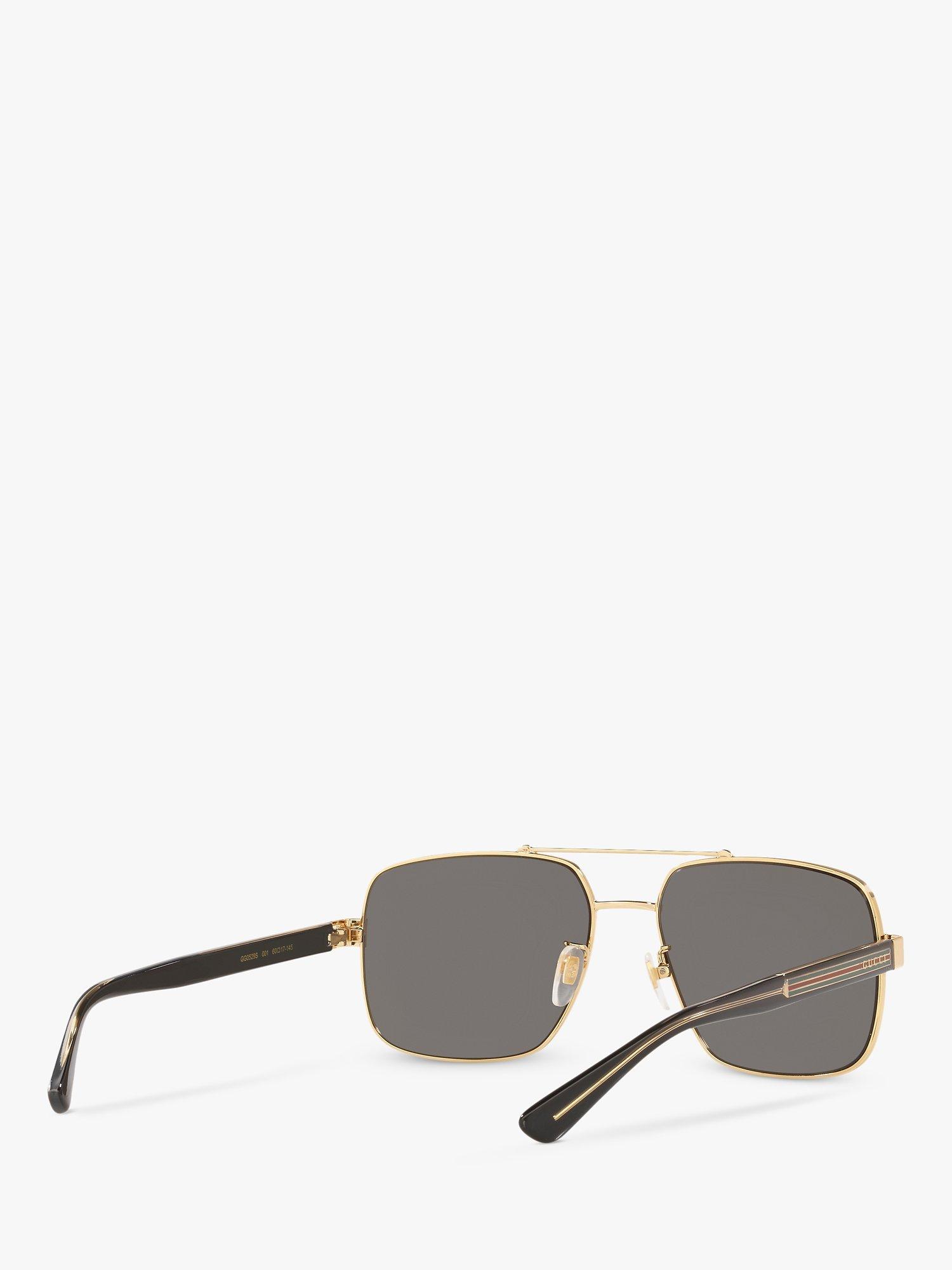 Product image 6 of 7, which shows Gucci GG0529S Men's Square Sunglasses, Gold/Grey