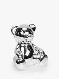 John Lewis Silver-Plated Teddy Money Box