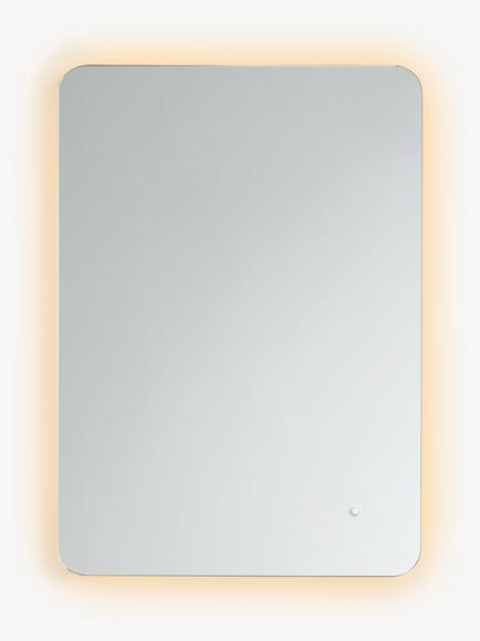 John Lewis Halo Colour Changing Illuminated Bathroom Mirror, Silver