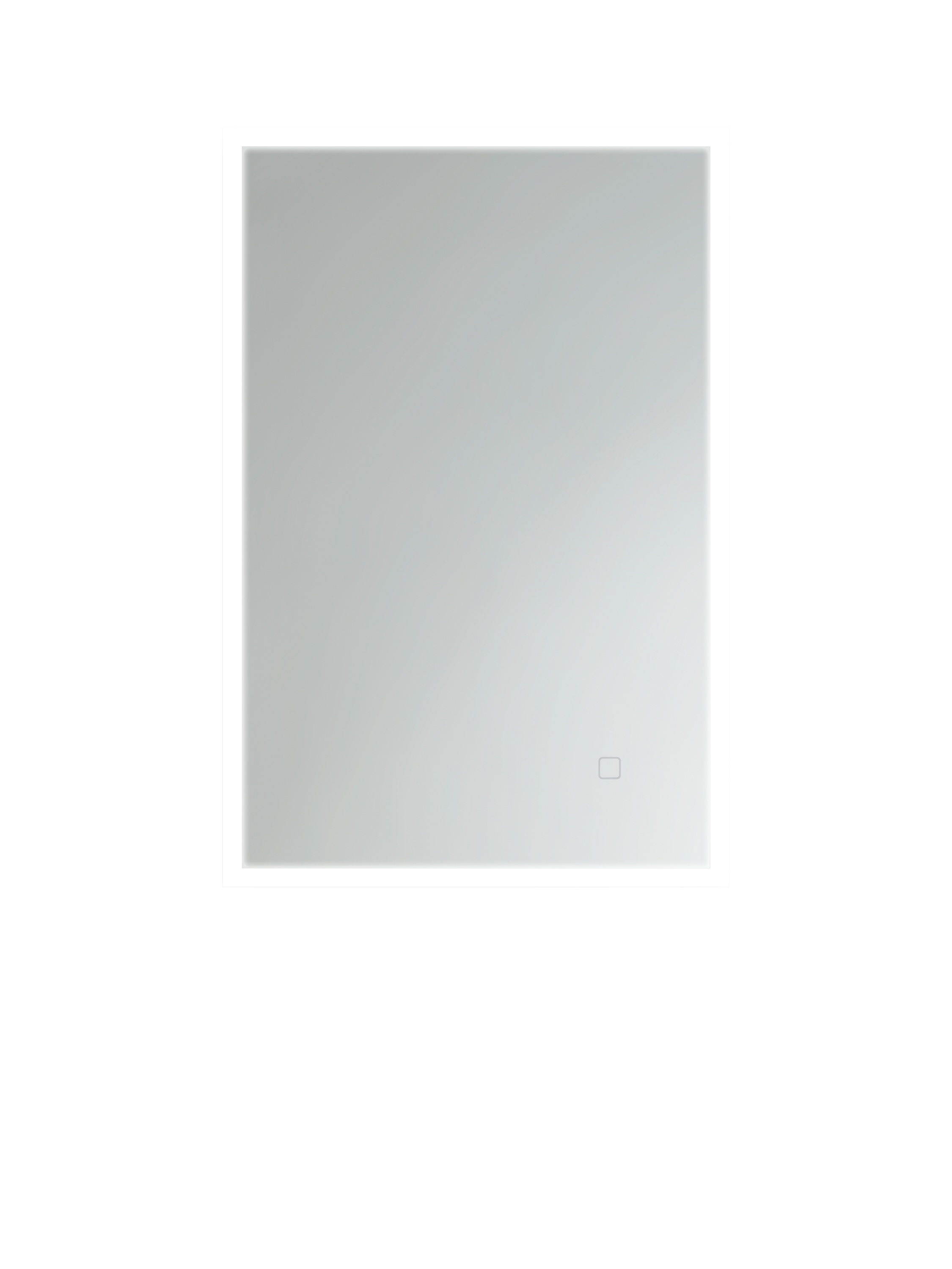 John Lewis Aura Wall Mounted Illuminated Bathroom Mirror, Small