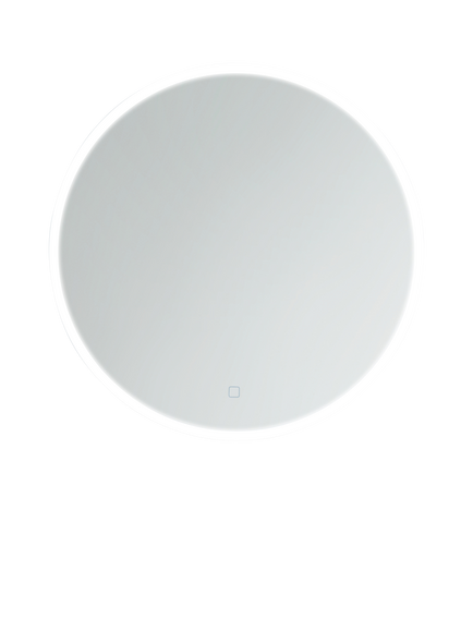 John Lewis Aura Wall Mounted Illuminated Bathroom Mirror, Round, Silver