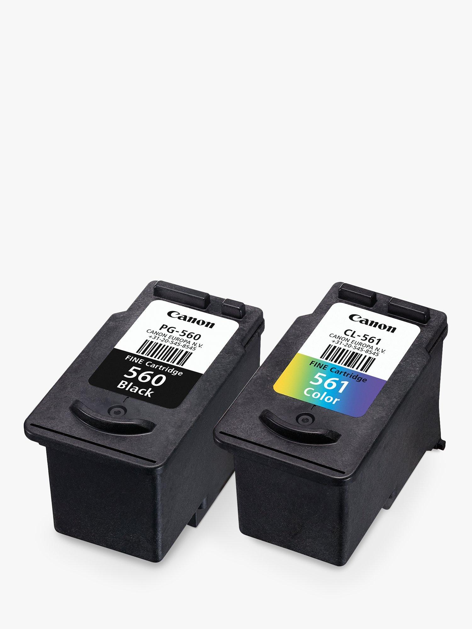Canon PG-560/CL-561 Inkjet Printer Cartridge Multipack, Pack of 2