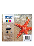 Epson Starfish 603 Inkjet Printer Cartridge Multipack, Pack of 4