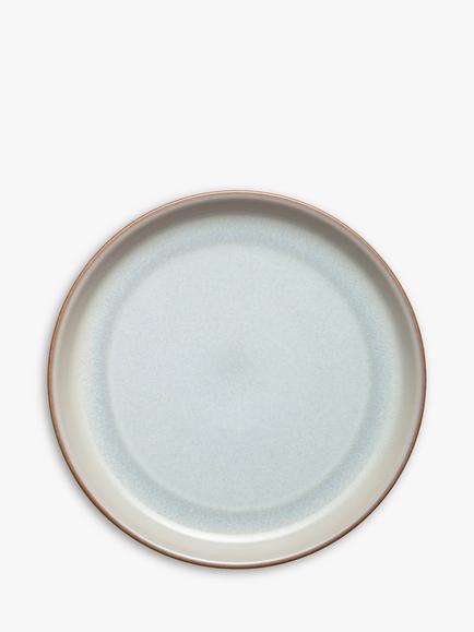 Denby Quartz Rose Ombre Stoneware Dinner Plate, 26cm, Pink/Blue, Pink/Blue
