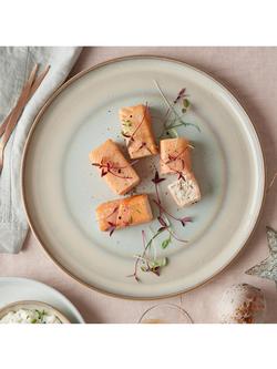 Denby Quartz Rose Ombre Stoneware Dinner Plate, 26cm, Pink/Blue - view 2, Pink/Blue