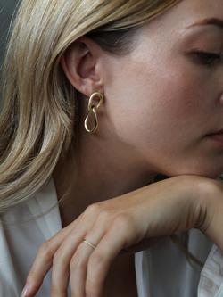 Tutti Coastal Fusion Double Drop Earrings, Gold - view 2, Gold