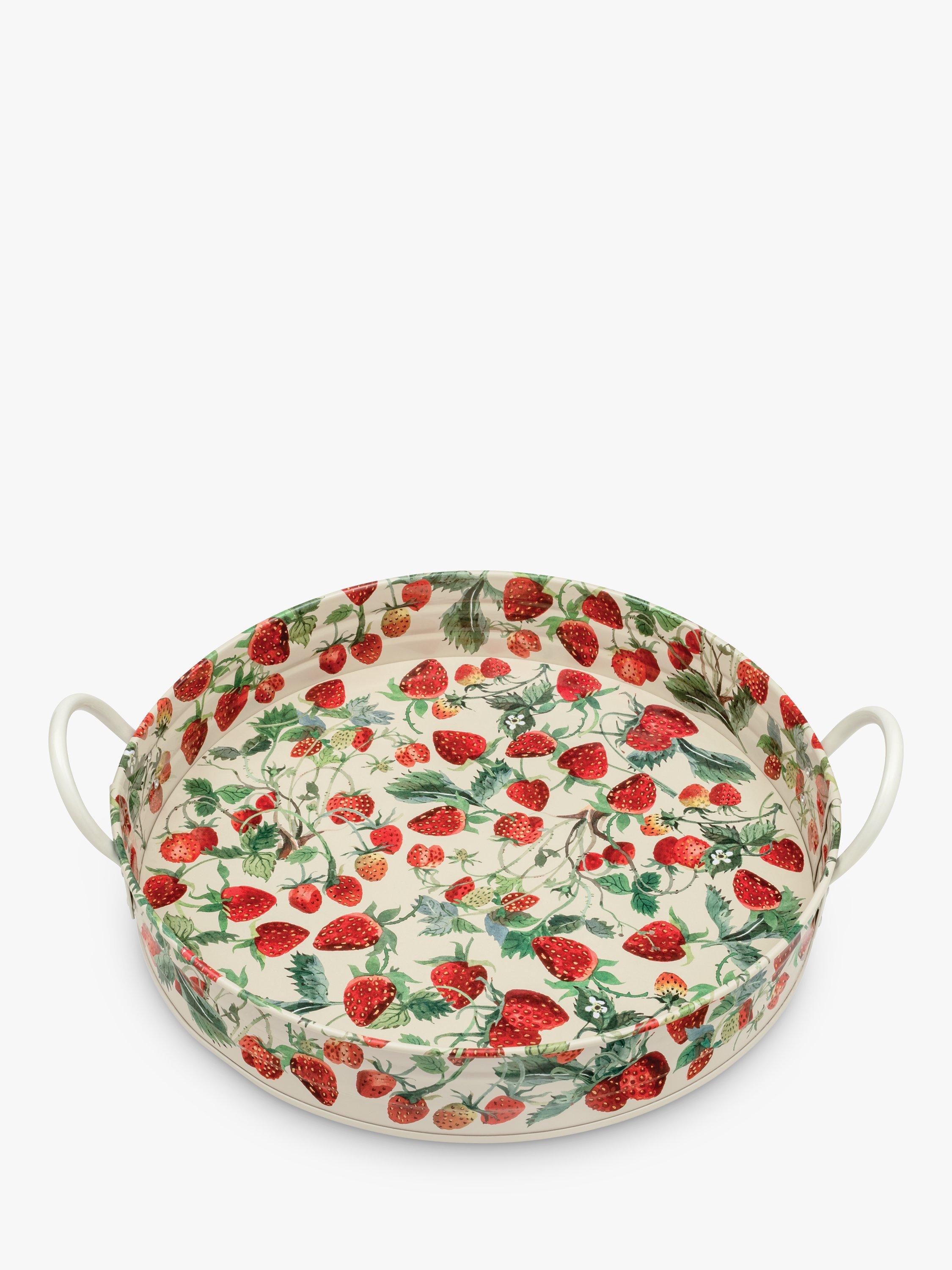 Emma Bridgewater Strawberries Large Handle Round Tray, 39cm
