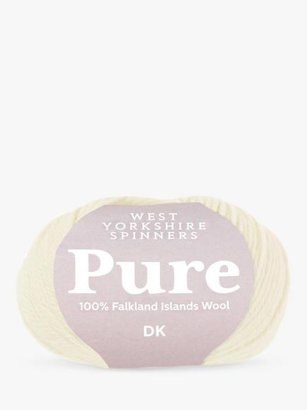 West Yorkshire Spinners Pure DK Yarn, 50g, Natural 010