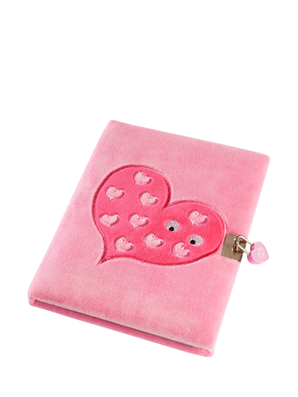Tinc Mallo Snuggly Lockable Journal, Pink