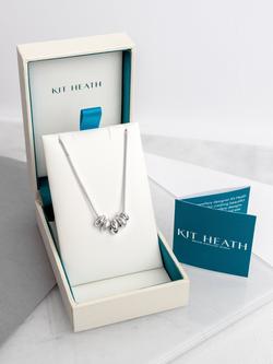 Kit Heath Polished and Brushed Bead Cluster Chain Necklace, Silver - view 2, Silver