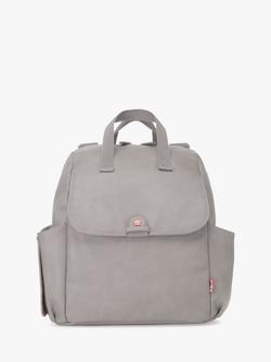 Babymel Robyn Convertible Vegan Leather Backpack Changing Bag, Grey, Grey