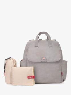 Babymel Robyn Convertible Vegan Leather Backpack Changing Bag, Grey - view 2, Grey