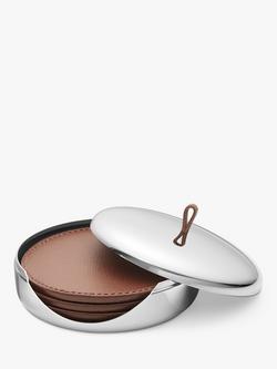 Georg Jensen Sky Coasters, Set of 4 - view 2, Brown