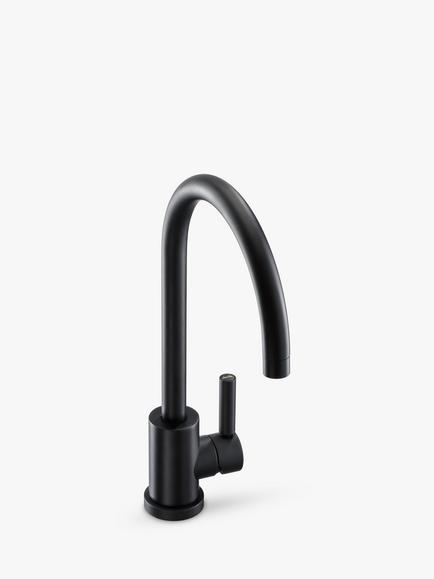 Abode Atlas Single Lever Kitchen Mixer Tap, Matt Black