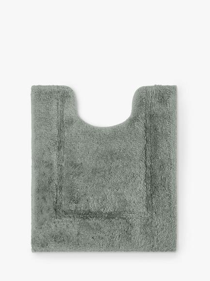 John Lewis Micro-Fresh Deep Pile Pedestal Mat, Dove Grey