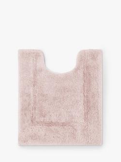 John Lewis Micro-Fresh Deep Pile Pedestal Mat, Pale Pink