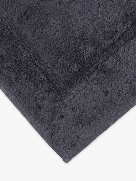 John Lewis Micro-Fresh Deep Pile Pedestal Mat - view 2, Dark Steel