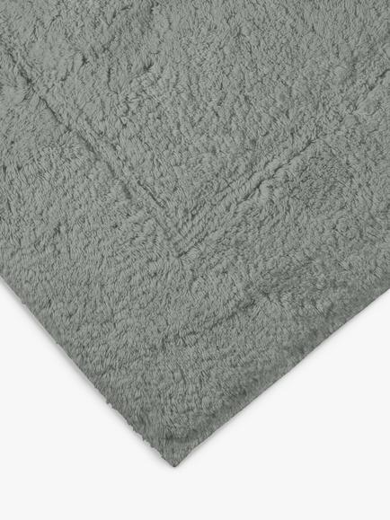 John Lewis Micro-Fresh Deep Pile Shower Mat - view 2, Dove Grey