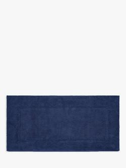 John Lewis Micro-Fresh Extra Large Deep Pile Bath Mat, Navy