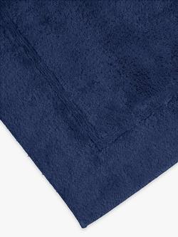 John Lewis Micro-Fresh Extra Large Deep Pile Bath Mat - view 2, Navy