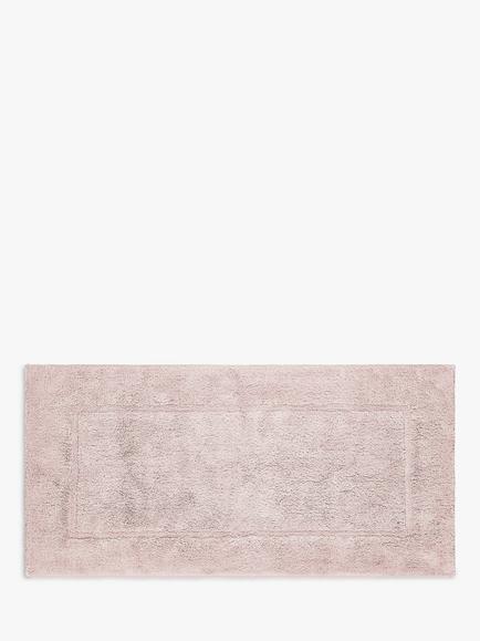 John Lewis Micro-Fresh Extra Large Deep Pile Bath Mat, Pale Pink