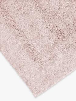 John Lewis Micro-Fresh Extra Large Deep Pile Bath Mat - view 2, Pale Pink