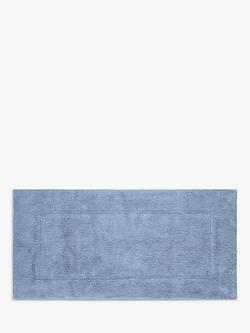 John Lewis Micro-Fresh Extra Large Deep Pile Bath Mat, Pacific Blue