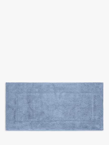 John Lewis Micro-Fresh Extra Large Deep Pile Bath Mat, Pacific Blue