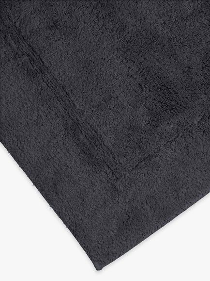 John Lewis Micro-Fresh Extra Large Deep Pile Bath Mat - view 2, Dark Steel