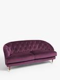 John Lewis + Swoon Radley Medium 2 Seater Sofa, Damson Purple Velvet