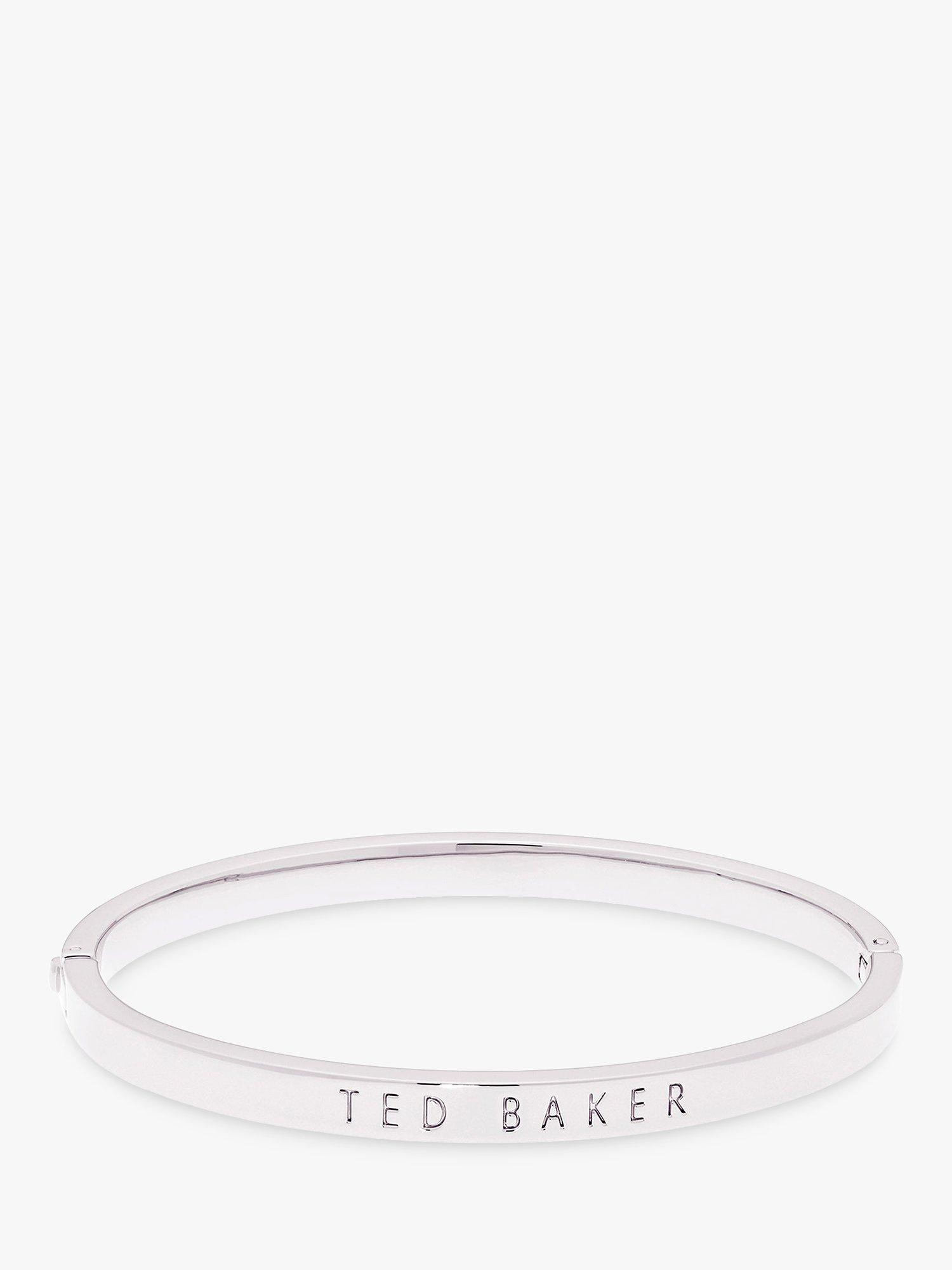 Ted Baker Clemina Engraved Hinged Bangle, Silver